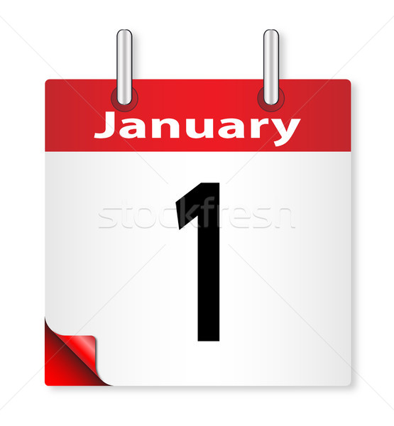 Date January 1st Stock photo © Bigalbaloo