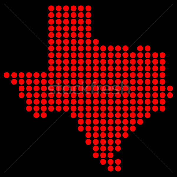Texas in Dots Stock photo © Bigalbaloo