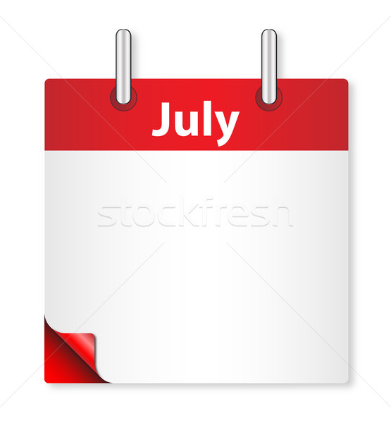 Blank July Date Stock photo © Bigalbaloo