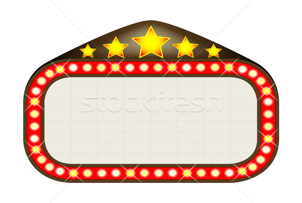 Cinema Marquee Stock photo © Bigalbaloo