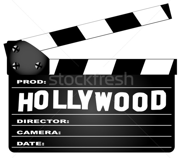 Hollywood Clapperboard Stock photo © Bigalbaloo