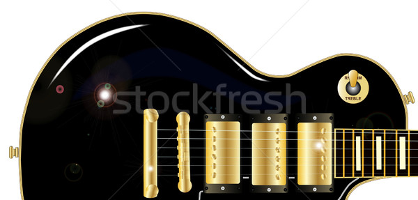 Guitar close Up Stock photo © Bigalbaloo