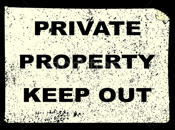 Private Property Stock photo © Bigalbaloo