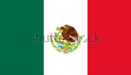 Mexican Flag Stock photo © Bigalbaloo