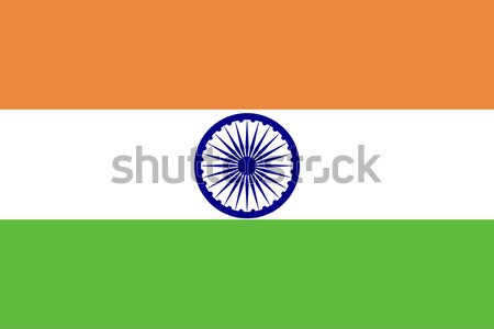 Flag of India Stock photo © Bigalbaloo