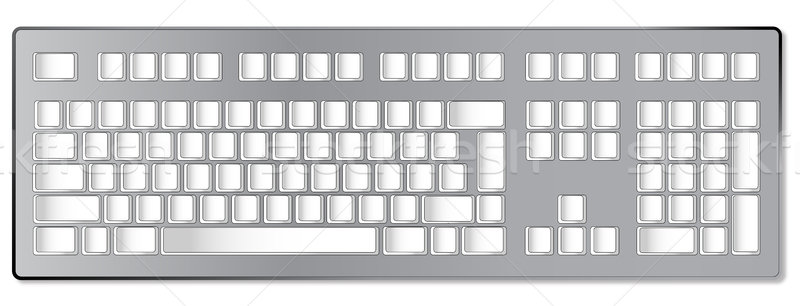 Stock photo: Blank Computer Keyboard