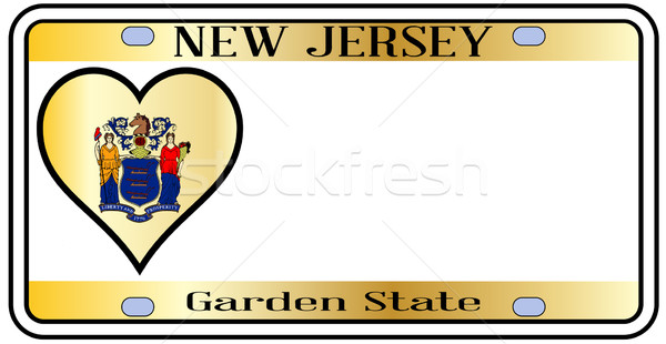 New Jersey State License Plate Stock photo © Bigalbaloo