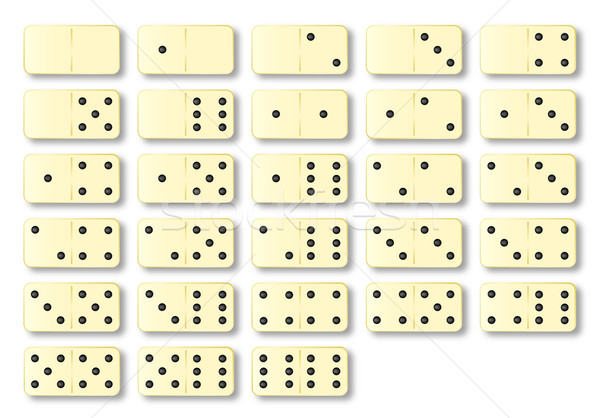 Dominoes Set Stock photo © Bigalbaloo