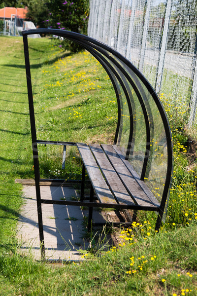 Soccer bench Stock photo © bigandt