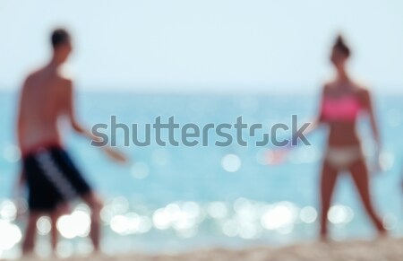 Blurred couple at beach. Stock photo © bigandt