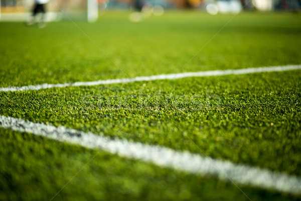 Calcio primo piano artificiale offuscata Foto d'archivio © bigandt