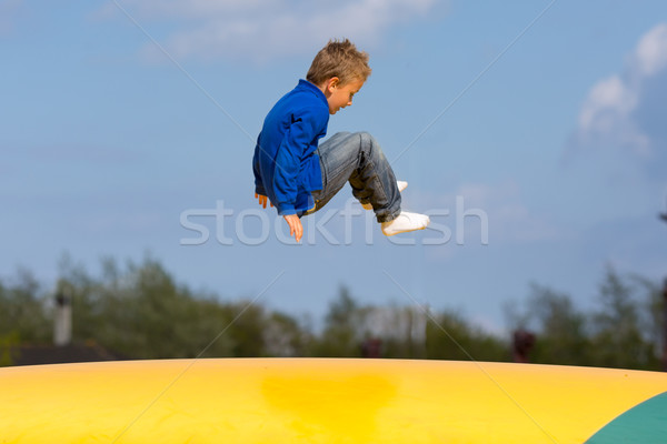 Jumping boy Stock photo © bigandt