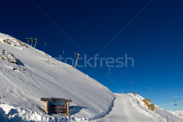 Ski Resort président ascenseur au-dessus [[stock_photo]] © bigandt