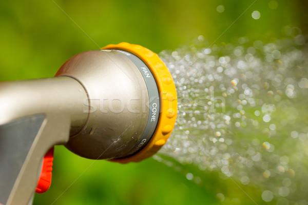 Szabályozható víz fúvóka növények kint napos idő Stock fotó © bigandt