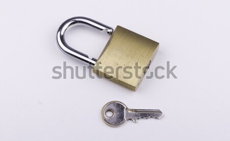 Key and Open Padlock Stock photo © bigjohn36