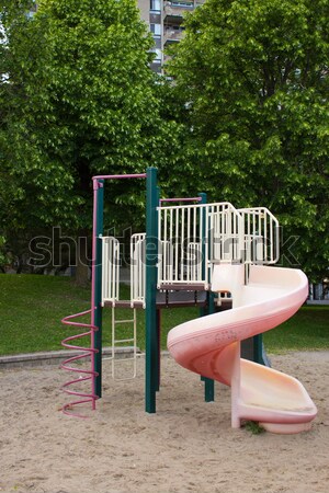 Jogar estrutura parque crianças primavera árvores Foto stock © bigjohn36