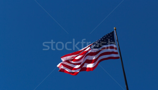 Estados Unidos américa bandeira azul vento país Foto stock © bigjohn36