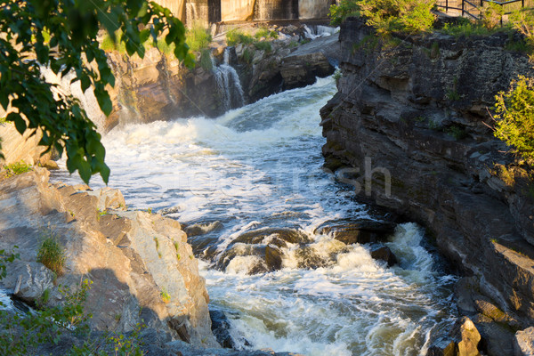 Fast flowing water in rapids Stock photo © bigjohn36