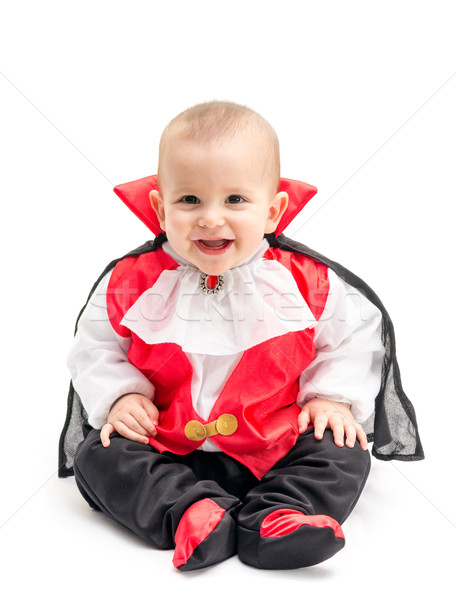 ребенка вампир мало мальчика Дракула костюм Сток-фото © BigKnell