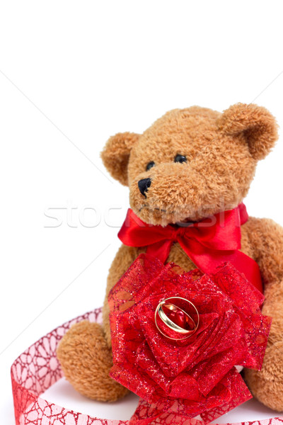 Dragoste poartă trandafir arc Imagine de stoc © BigKnell