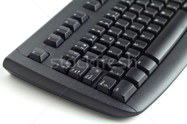 Negru tastatură spaniol pc culoare Imagine de stoc © BigKnell