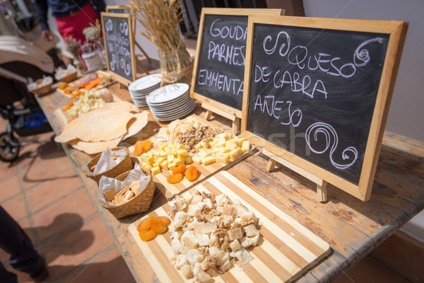 Cheese table Stock photo © BigKnell