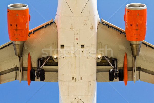 Airplane view from below Stock photo © BigKnell