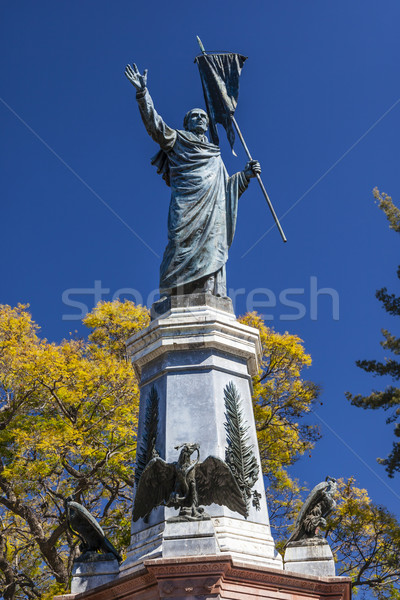 Father Miguel Hidalgo Outside Parroquia Cathedral Dolores Hidala Stock photo © billperry