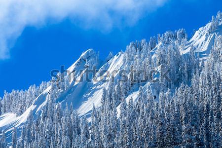 McClellan Butte Snow Mountain Peak, Snoqualme Pass Washington Stock photo © billperry