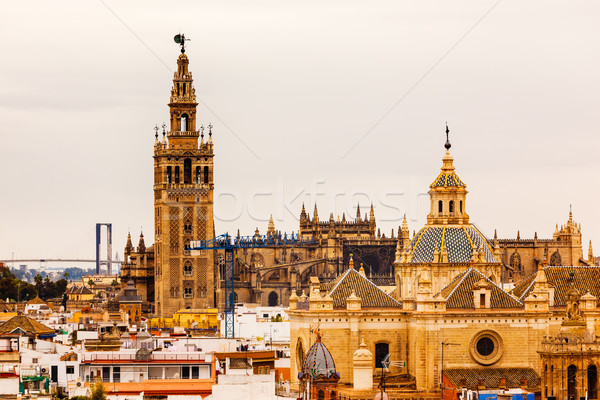 Giralda Bell Tower Cathedral of Saint Mary of the See Spire Chur Stock photo © billperry