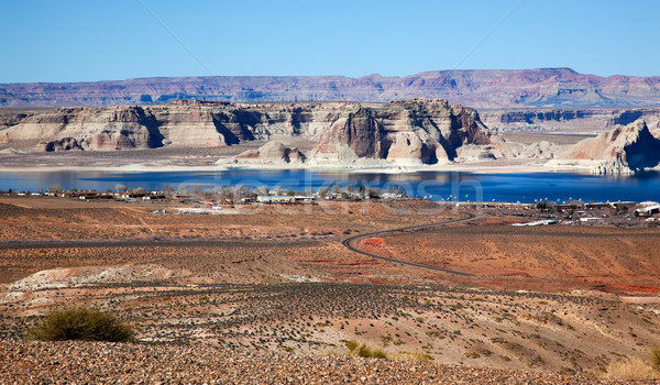 Wahweap Marina Wahweap Bay Lake Powell Glen Canyon Recreation Arizona Stock photo © billperry