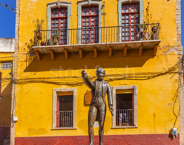 Miguel Hidalgo Statue Alhondiga de Granaditas Guanajuato Mexico Stock photo © billperry