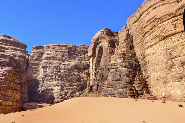 Sand Dune Barrah Siq Valley of Moon Wadi Rum Jordan Stock photo © billperry