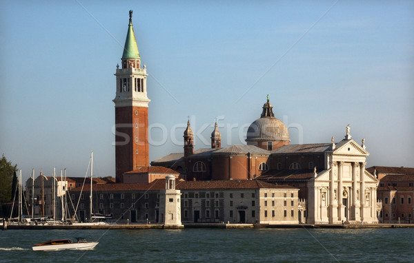 San Giorgio Maggiore Church Bell Tower Grand Canal Venice Italy Stock photo © billperry