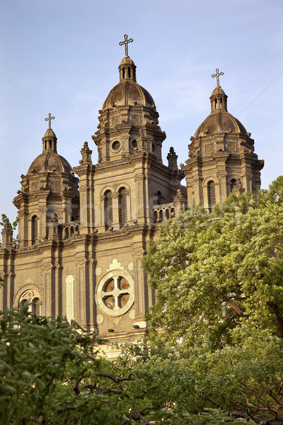 St. Joseph Church Wangfujing Cathedral Facade  Basilica Beijing  Stock photo © billperry