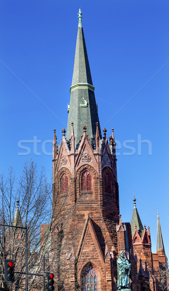 Martin Luther Statue Luther Place Memorial Lutheran Church Thoma Stock photo © billperry