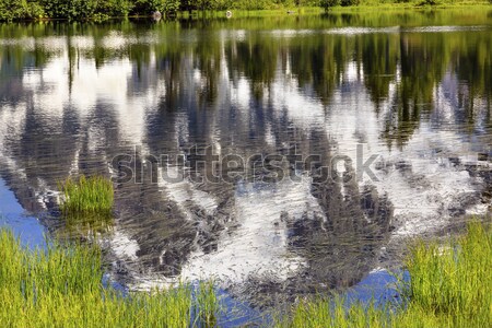 Stock photo: Picture Lake Abstract Mount Shuksan Washington USA