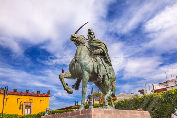 Algemeen standbeeld Mexico eerste opstand Spanje Stockfoto © billperry