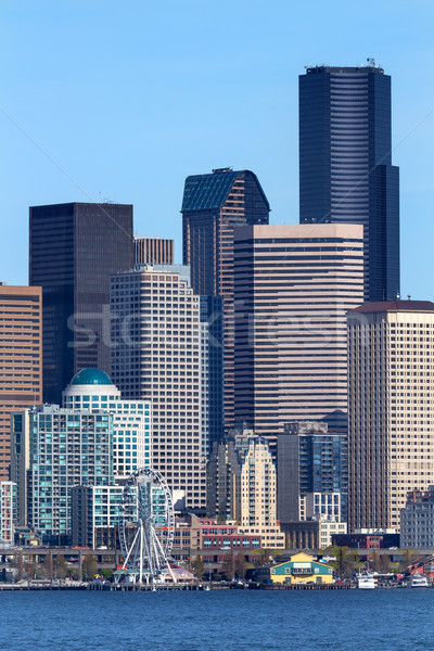 Seattle Towers Buildings Waterfront Cityscape Washington Stock photo © billperry