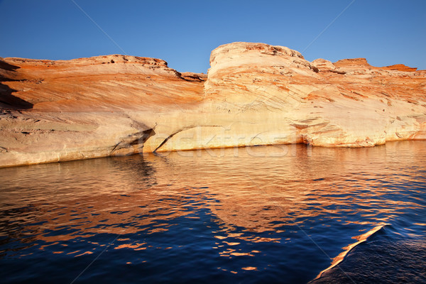 Kanyon yansıma göl Arizona beyaz bronz Stok fotoğraf © billperry