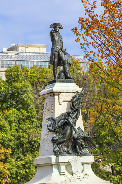 General statuie parc toamnă Washington DC american Imagine de stoc © billperry