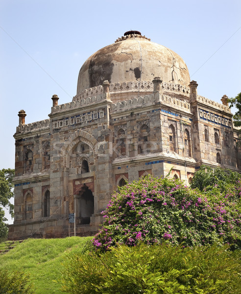 Sheesh Shish Gumbad Tomb Lodi Gardens New Delhi India Stock photo © billperry