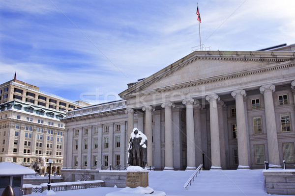 államkincstár részleg szobor hó mosás tél Stock fotó © billperry