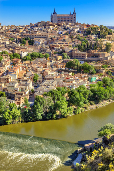 Alcazar Fortress Medieval City Tagus River Toledo Spain Stock photo © billperry