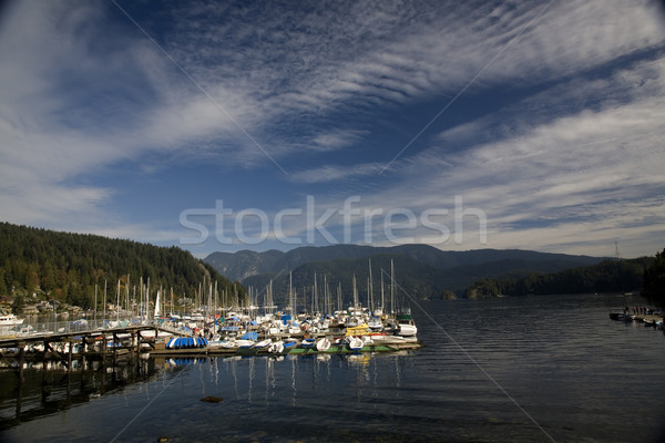 Stock foto: Tief · Bucht · Vancouver · Boote · Hafen · fairen