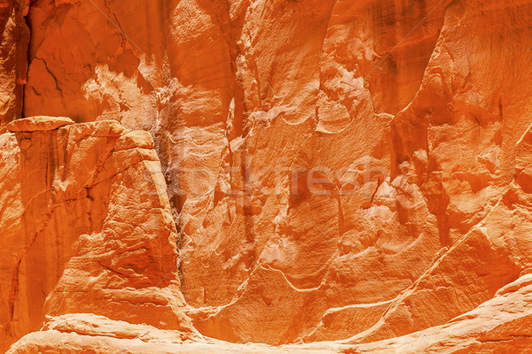 Oranje Geel zandsteen rock canyon abstract Stockfoto © billperry