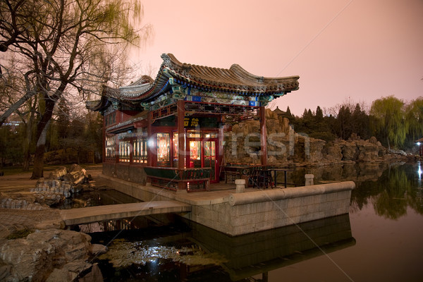 Stone Boat Temple of Sun Beijing China Stock photo © billperry