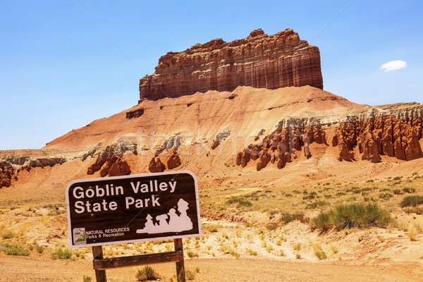 Wild Horse Butte Goblin Valley State Park Rock Canyon Utah  Stock photo © billperry