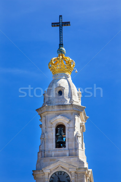 Bell Tower Angels Basilica of Lady of Rosary Fatima Portugal Stock photo © billperry