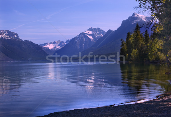 Stock photo: Lake McDonald Reflection Glacier National Park Montana
